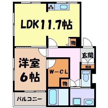 ウィステリア矢田 間取り図