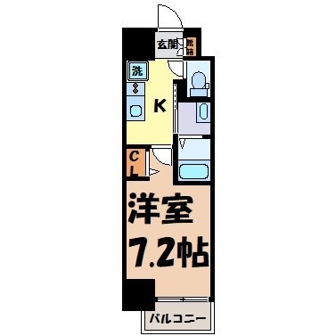 リバーコート砂田橋Ⅱ 間取り図