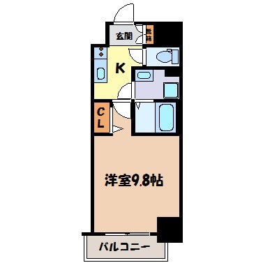 リバーコート砂田橋Ⅱ 間取り図