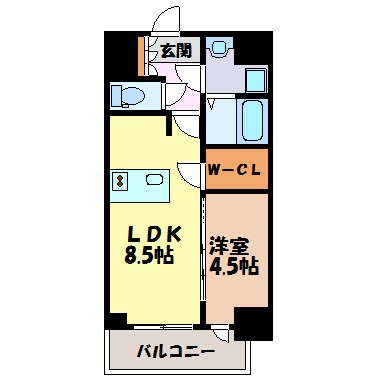 プレサンス桜通ザ・タイムズ 間取り