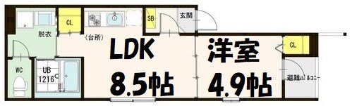 フェニーチェ名古屋 間取り図