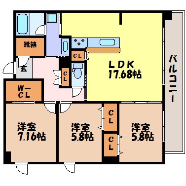 グランドゥール覚王山大島 間取り図