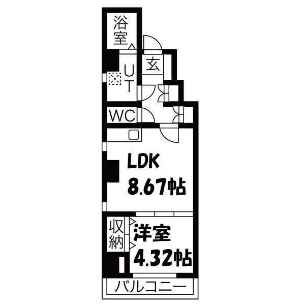 エイトエムジー名駅 間取り図
