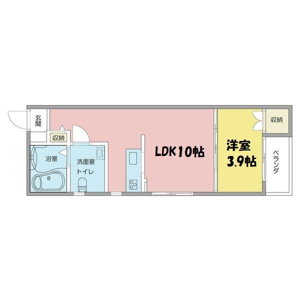 ホワイトハウス新栄 間取り図