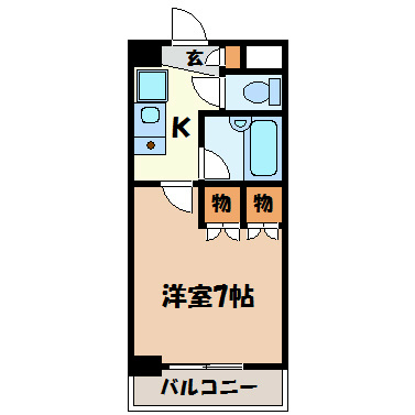 ＳＴＵＤＩＯ　ＳＨＩＲＯＧＡＮＥ 間取り図