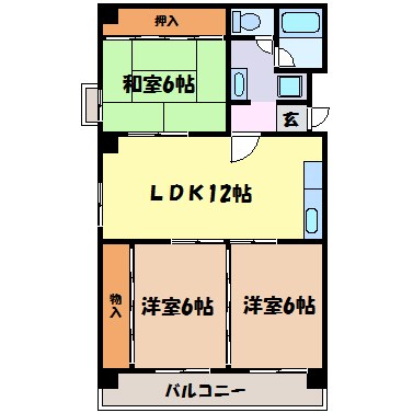 ハイツ東桜 間取り図