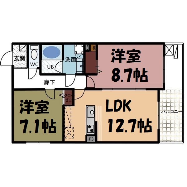 プレミアコート星ヶ丘 間取り図