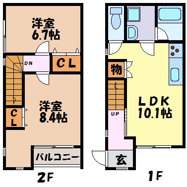 グランシア鹿子 間取り図