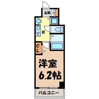 プレサンス鶴舞公園ＷＥＳＴ 間取り図