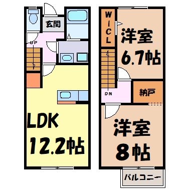 Plussum Court前田町 間取り図