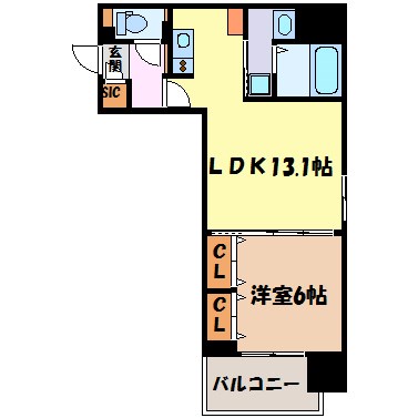 ルシェット白川公園 間取り図