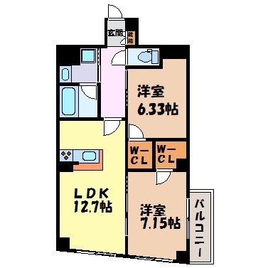 ベルカーサ西大須 間取り図
