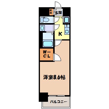プレサンスジェネ丸の内 間取り図