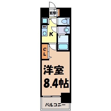 プレサンス鶴舞公園セラヴィ 間取り図