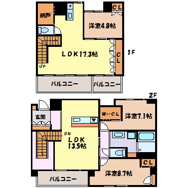 レザンドール東山元町 間取り