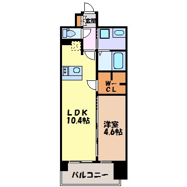 プレサンス久屋大通セントラルパーク 間取り図