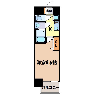 プレサンス鶴舞公園セラヴィ 間取り図