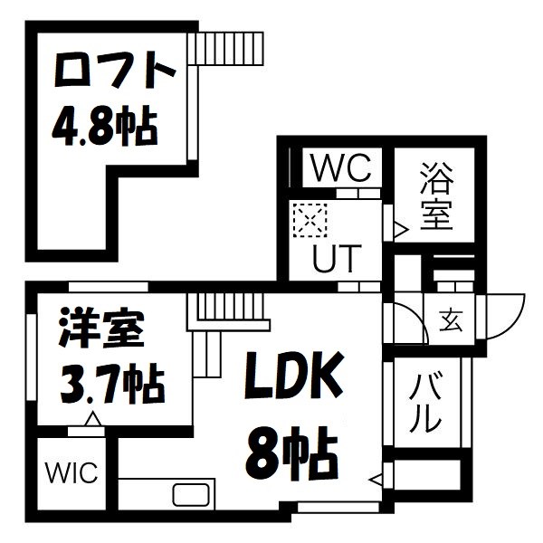 CASA FIORE 浅間町 間取り図