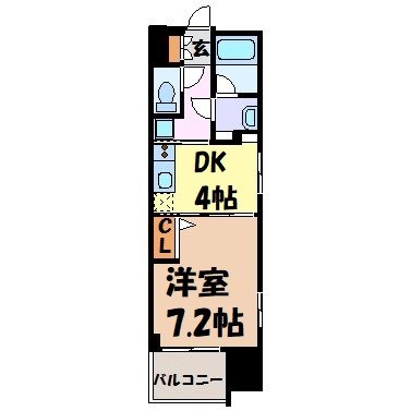 フローラル東別院 間取り図