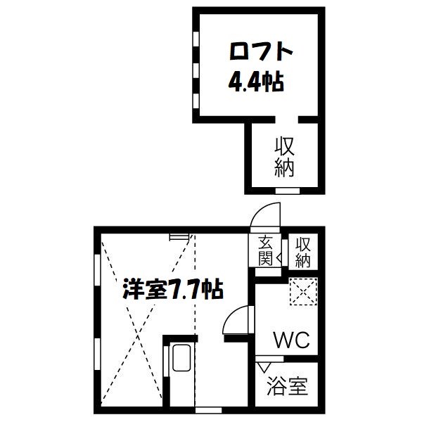 ロフト壱番館 間取り図