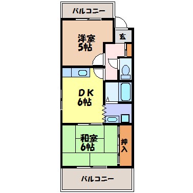 キャッスルミニ松園 間取り図