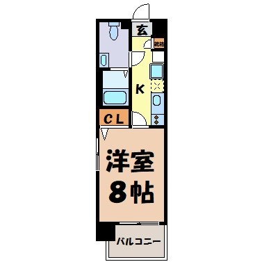 プレサンスｍｉｕ新栄 間取り図
