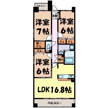 グラン・アベニュー名駅南 間取り図