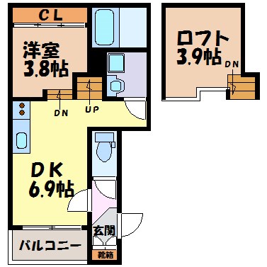 ジェイアールエイチ 間取り図