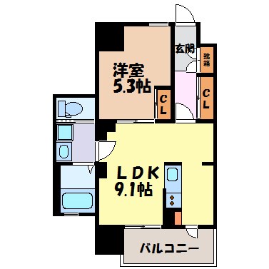 ヴィラエーデル名駅 間取り図