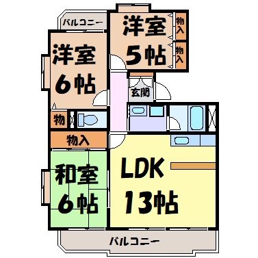 ホワイトレジデンス筒井 間取り図