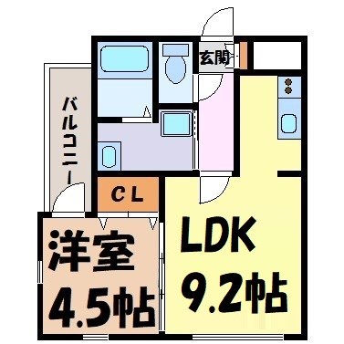 MOVE山王WEST 間取り図
