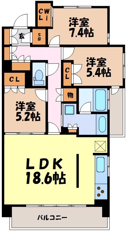 プライムメゾン富士見台 間取り図
