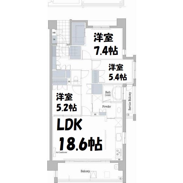 プライムメゾン富士見台 間取り図
