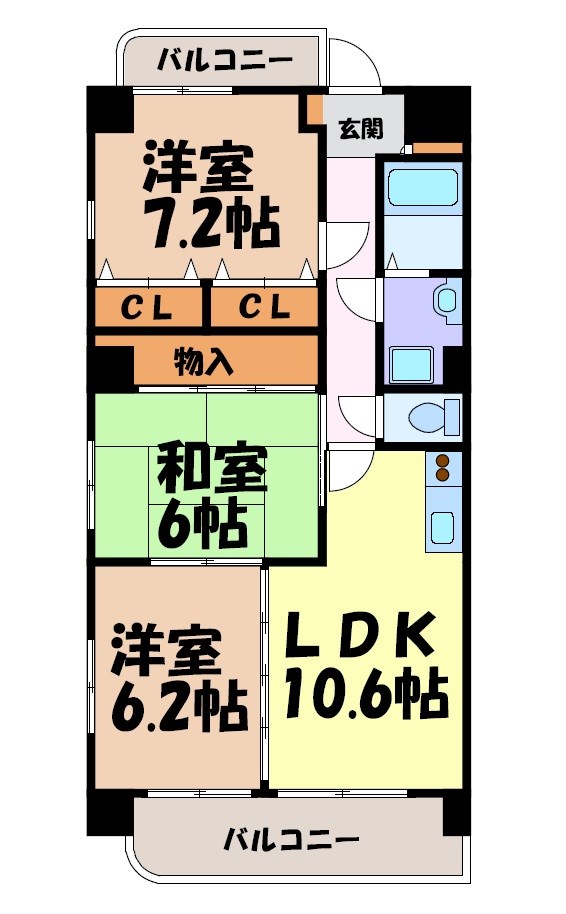 メゾンドール若葉 間取り図