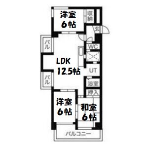 ユニバースビル 間取り図