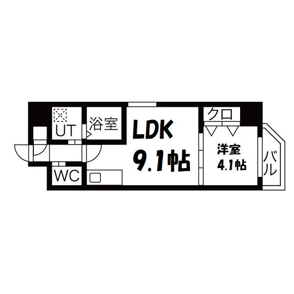LUXETAGE大須west 間取り