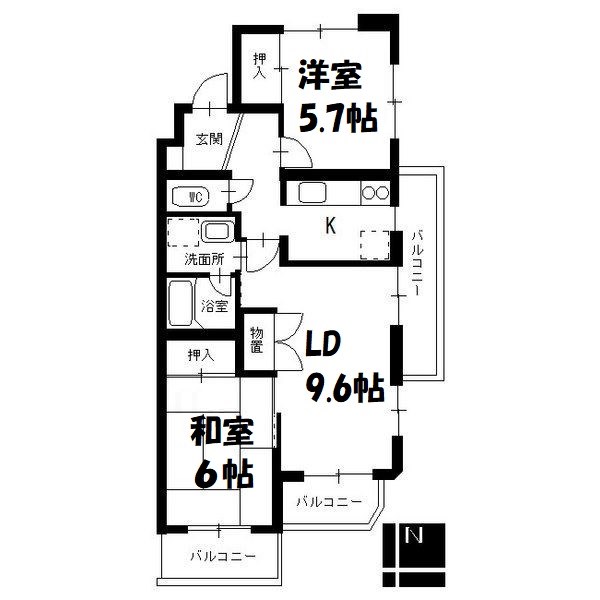 ヒルトップ東山 間取り図