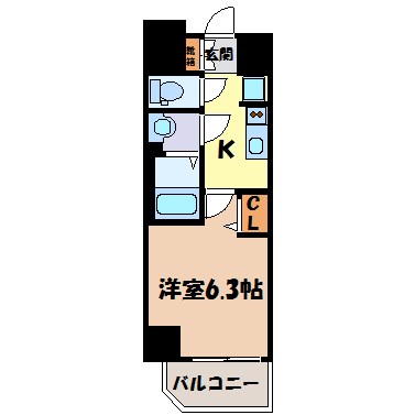 プレサンス THE MOTOYAMA 間取り図