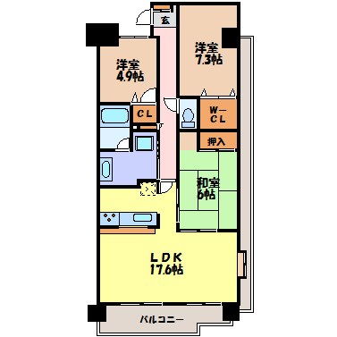 ロータリー春岡 間取り図