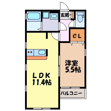 LUXE.STYLE辻町WEST 間取り図