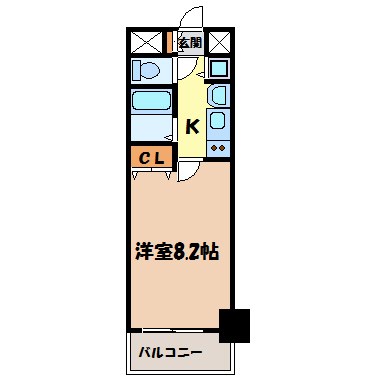 プレサンス名古屋駅前グランヴィル 間取り図