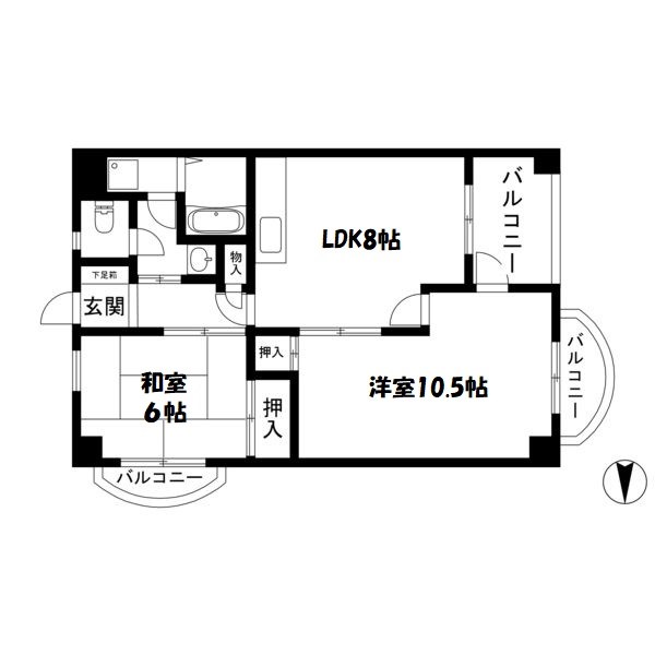 パーク南明 間取り図