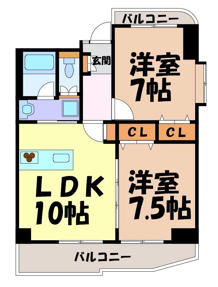 プログレスアサダ 間取り図