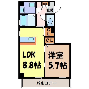 ＪＵ・ＪＵ 間取り図