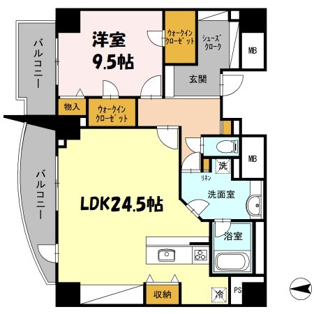 Ｂｌａｎｃａｓａ久屋大通 間取り図