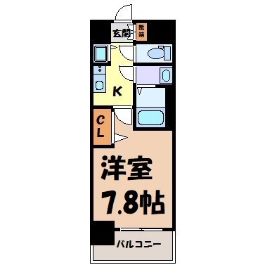 プレサンスジェネ千種内山 間取り図