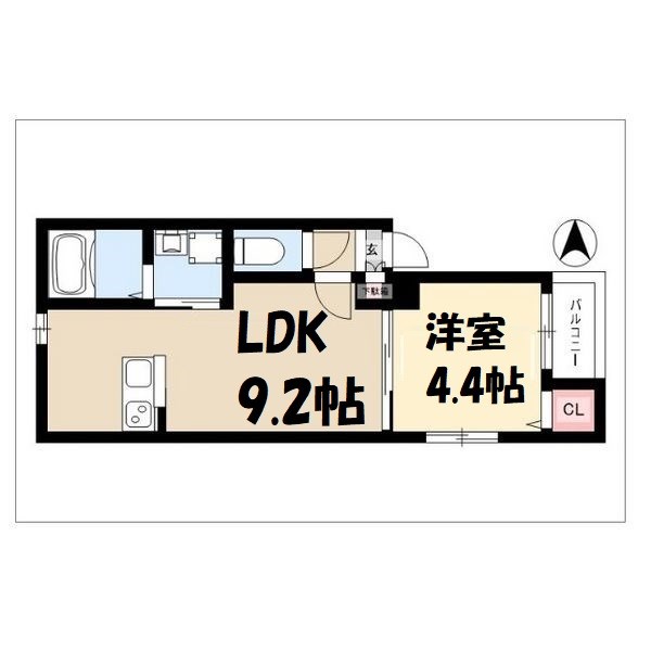 ESPRE HIGASHIBETUIN 間取り図
