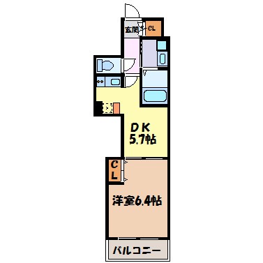 エステムプラザ名古屋駅前プライムタワー 間取り図
