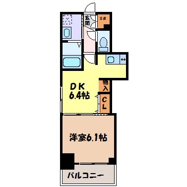 エステムプラザ名古屋駅前プライムタワー 間取り図