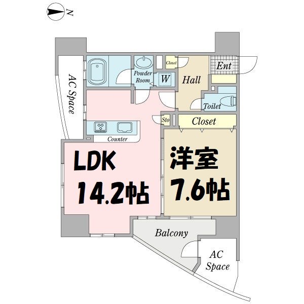 プロシード金山2 間取り図